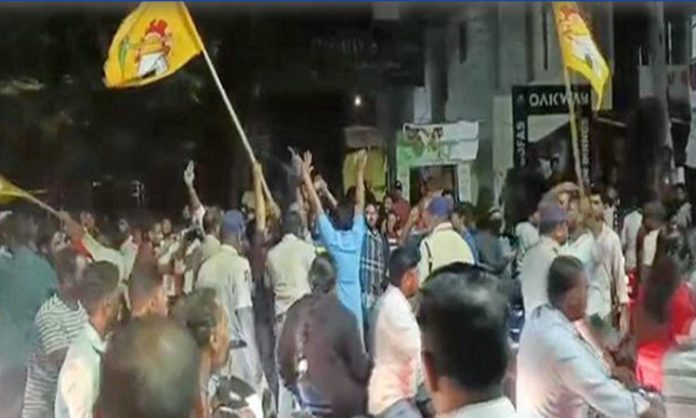 TDP workers attacked Minister Rajini's office