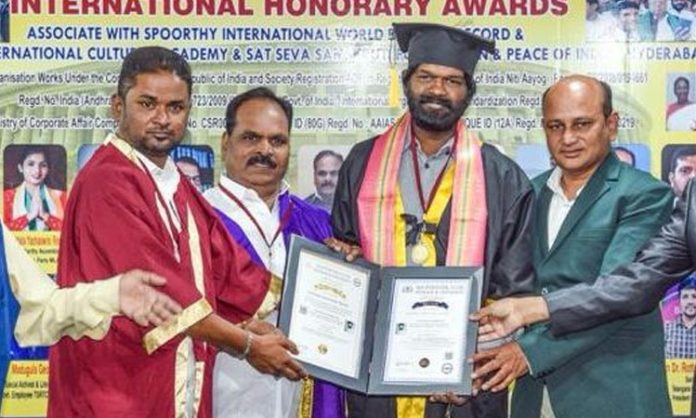 Actor Pulikonda Koteswara Rao Honorary Doctorate