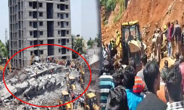 Under Construction Building Collapsed in Ooty