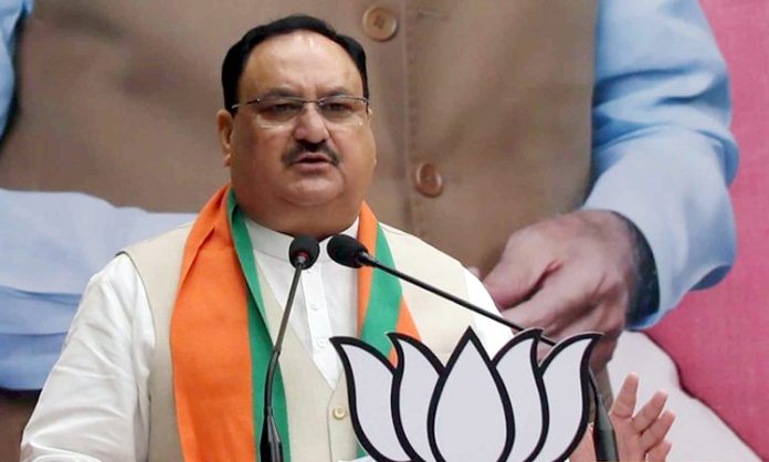 JP Nadda flags off campaign video vans in New Delhi