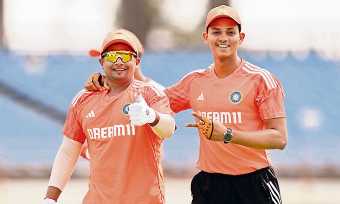 Team India Batsmen practice