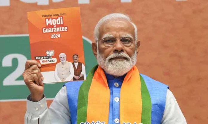 BJP releases Modi ki guarantee Manifesto