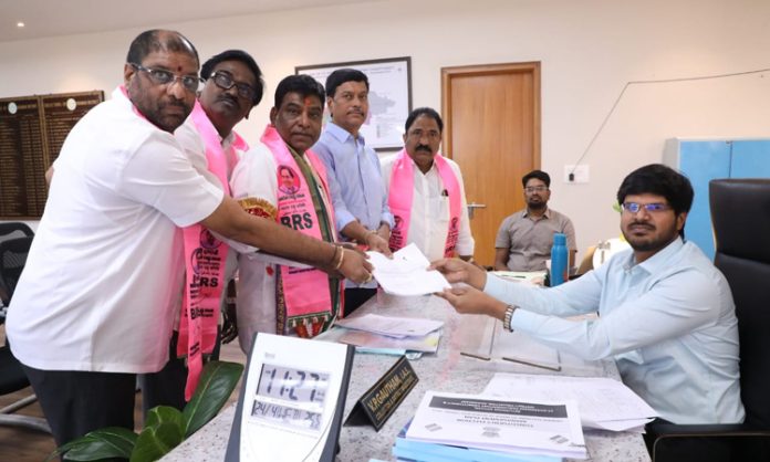 BRS MP candidate Nama nageshwar rao nomination filed as Khammam