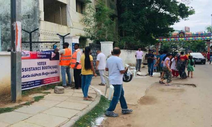 Polling continues peacefully in Malkaz Giri constituency