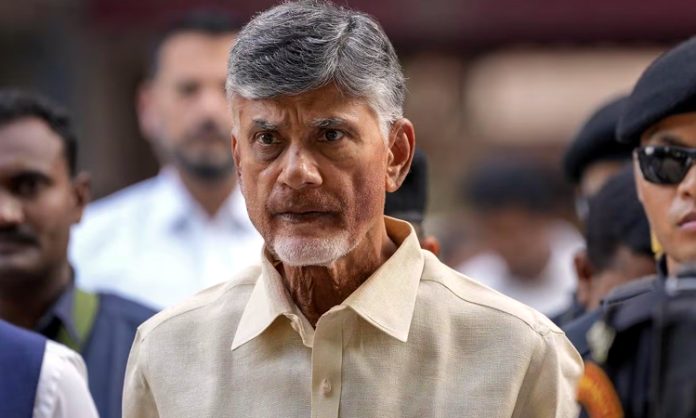 Chandrababu serious on Police during Polling