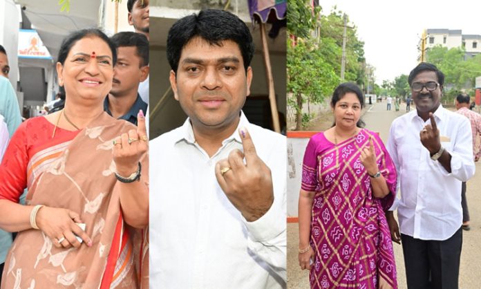 Parliament election Polling going in Telangana