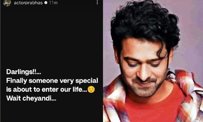 Prabhas Special Post on Instagram viral