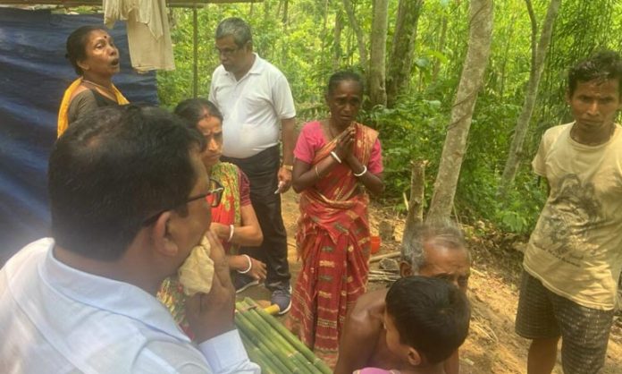 Tripura people stay in forests for land