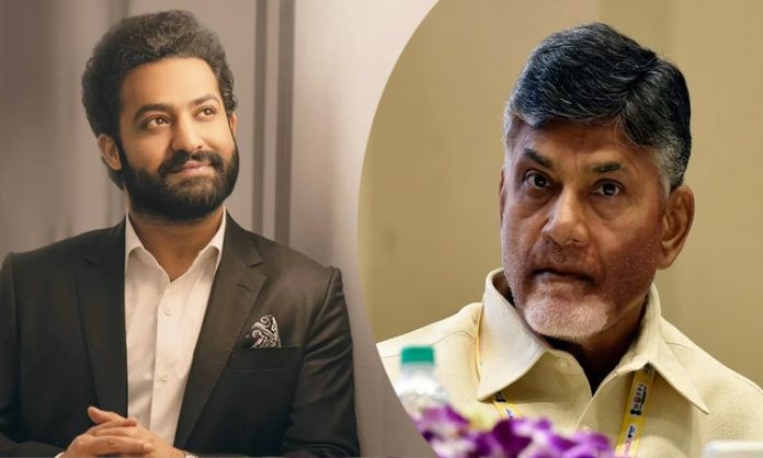 NTR Congratulated to Chandrababu