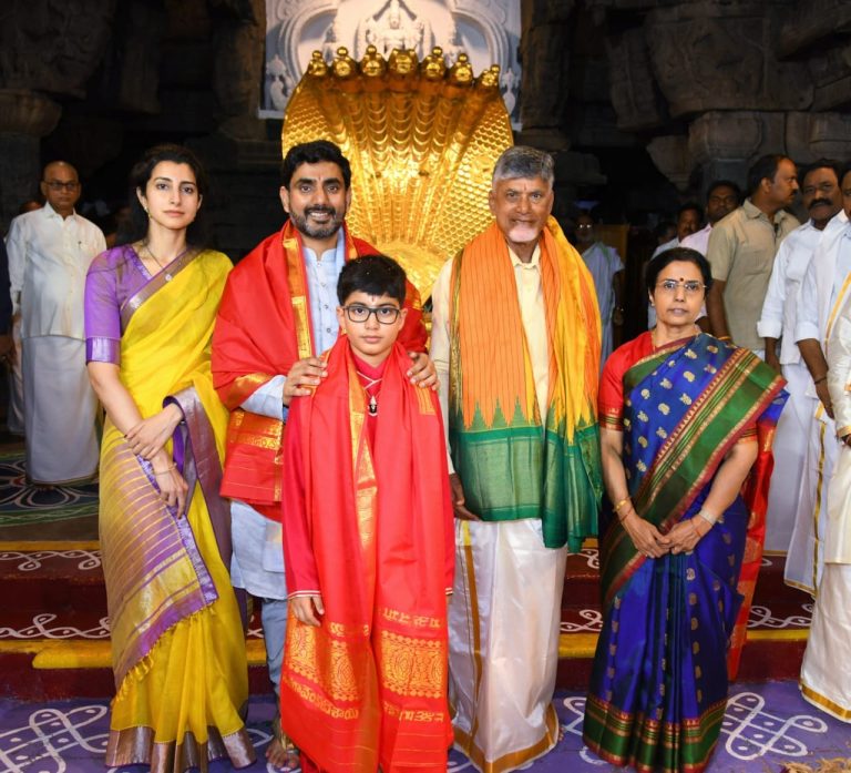 Chandrababu naidu visit Tirumala