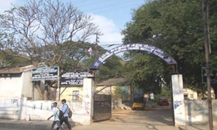 Foundation stone laying at Mallepally ITI