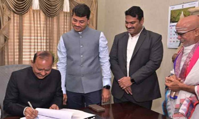 AP Governor's Secretary Dr. Hari Jawahar Lal took charge