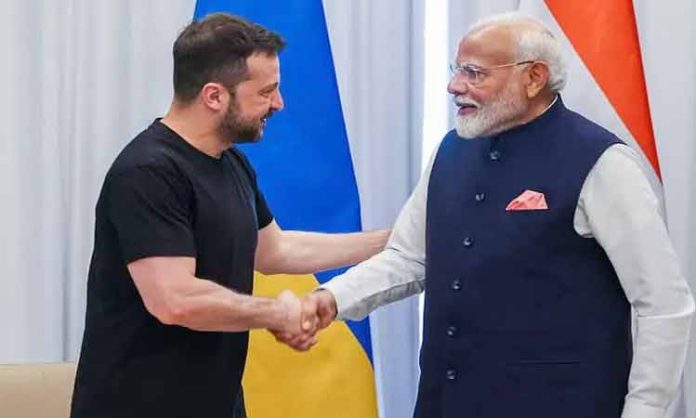 PM Modi meets Ukranian prez Zelenskyy at G7 in Italy