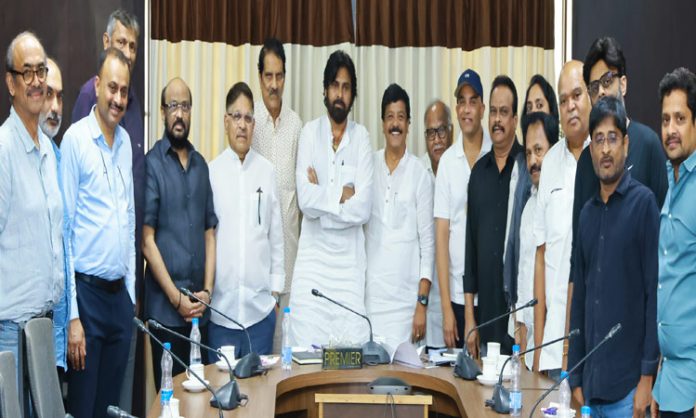 Producers meets Pawan kalyan