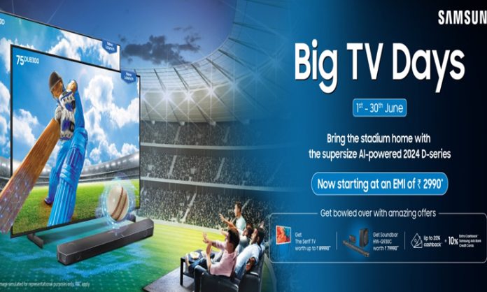 Samsung Introduces 'Big TV Days' Offers for T20 World Cup