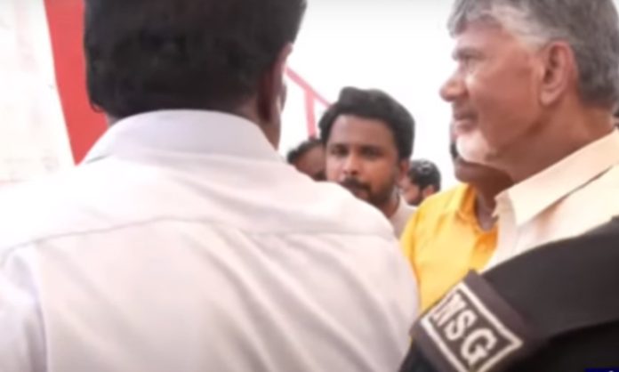 Chandrababu inspected Polavaram project