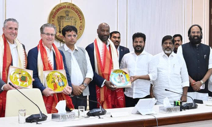 Revanth Reddy met with delegation of Cushman and Wakefield Company