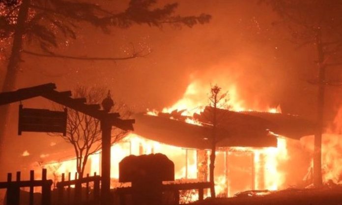 huge fire in South Korea