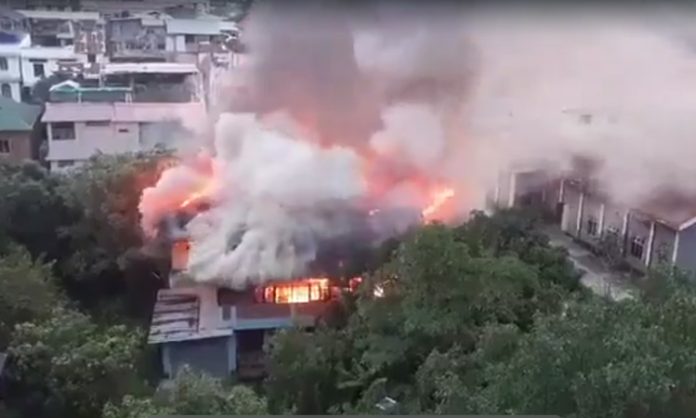 huge fire broke out at Chief Minister's residence