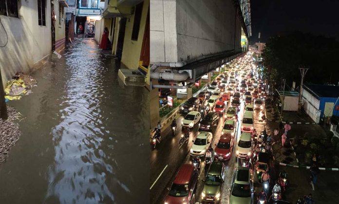 Heavy rains in Hyderabad