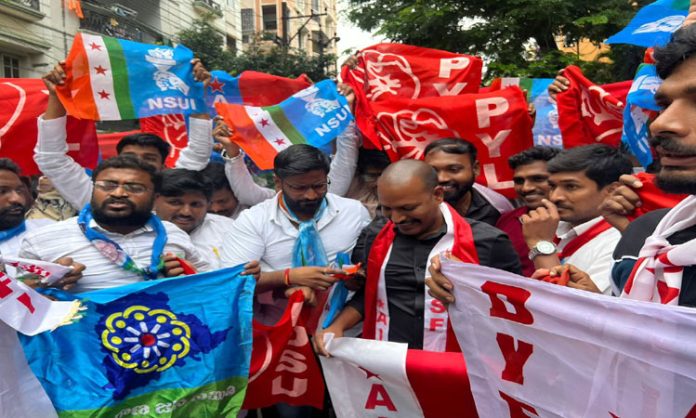 Student leaders enter into kishan reddy house