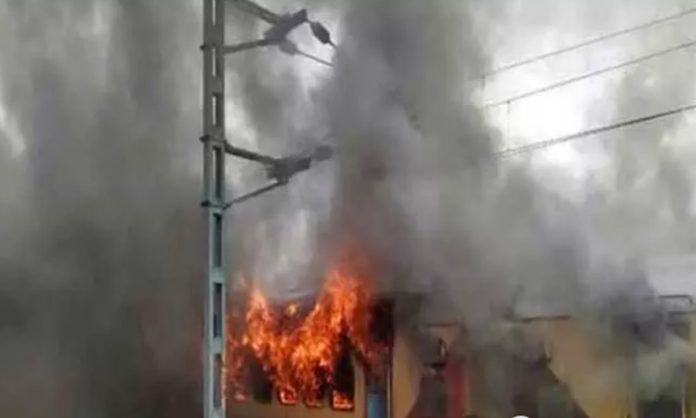 Fire brokeout at Secunderabad Railway Station