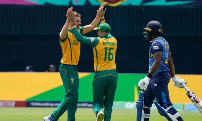 South Africa won on Sri lanka in T20 world cup