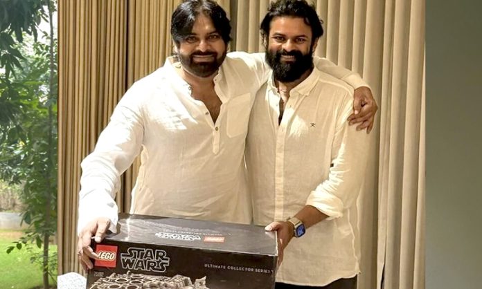 Sai Dharam Tej Special Gift to Pawan Kalyan