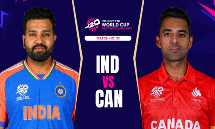 T20 World Cup 2024: India vs Canada