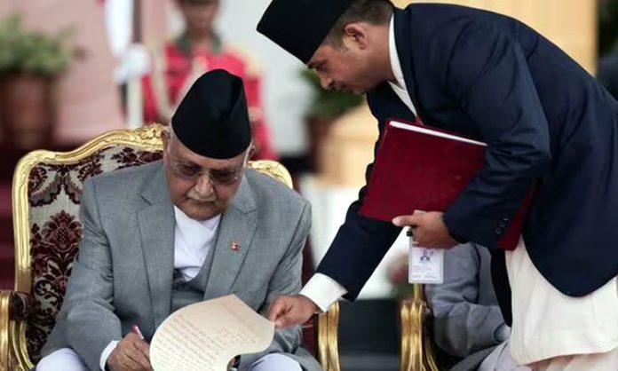 KP Sharma sworn in as Prime Minister of Nepal