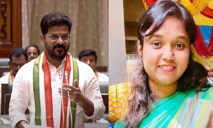 CM Revanth Reddy condolence resolution on Lasya Nandita's death