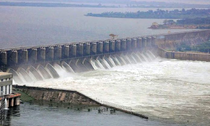 Almatti Dam Gates Lifted on Krishna River