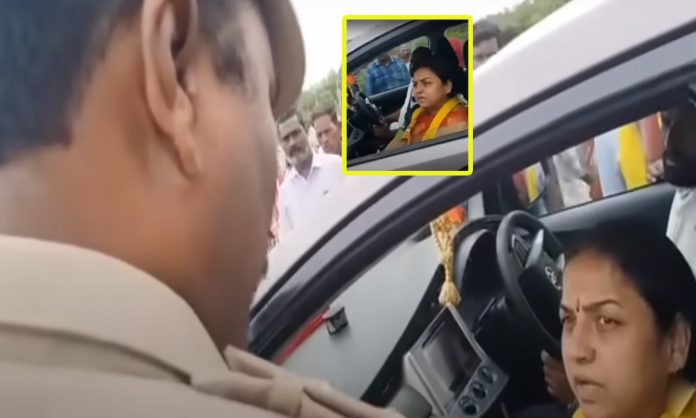 AP Minister wife misbehave with police