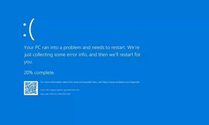 Blue Screen Of Death Due To Crowd Strike Error in Microsoft