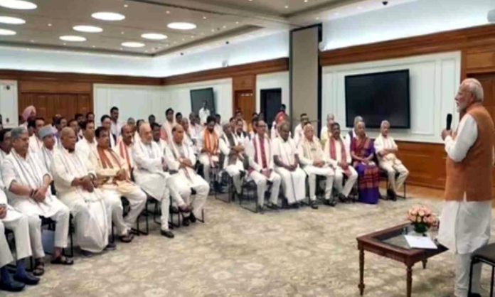 first meeting of NDA parliamentary party on July 1