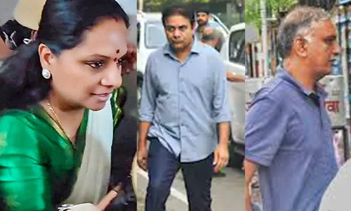 Harish rao and KTR meets Kavitha in tihar jail