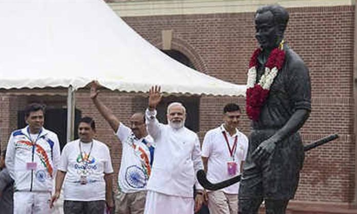 Prime Minister pays tribute Dhyan Chand