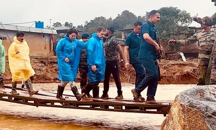 Rahul and Priyanka visit to Wayanad