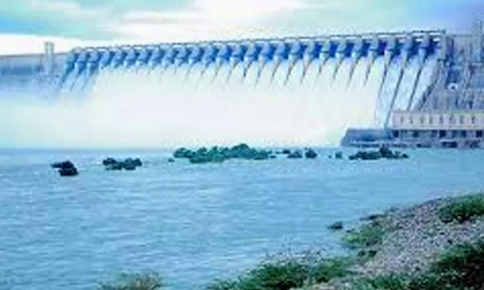 flood flow to Nagarjuna Sagar and jurala project