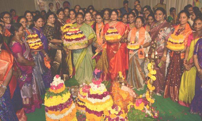 Bathukamma festival giving life