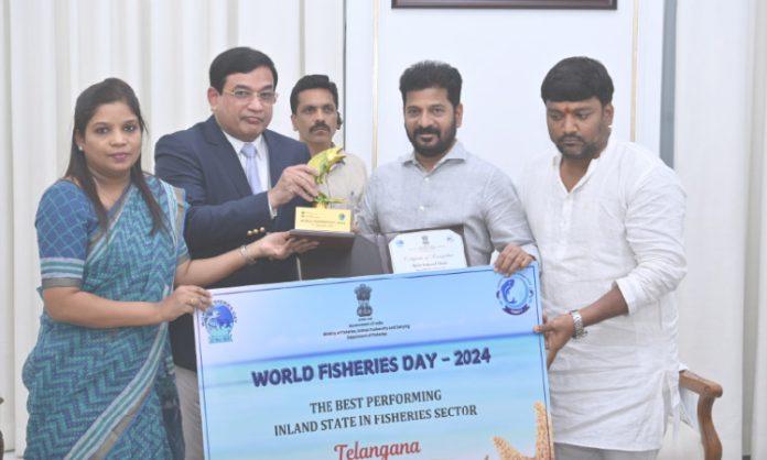 National Award for Fishermen for Telangana