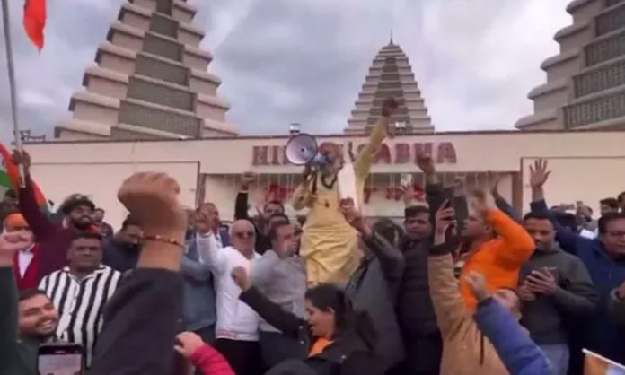 Khalistani separatists attack a Hindu temple