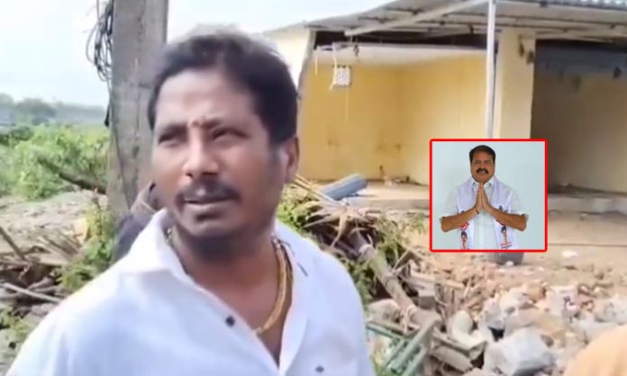 MLA Pantham Nanaji demanded money from Janasena worker