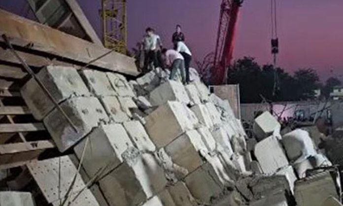 Bullet Train Project Site Collapsed In Gujarat