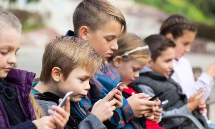 Children away from social media