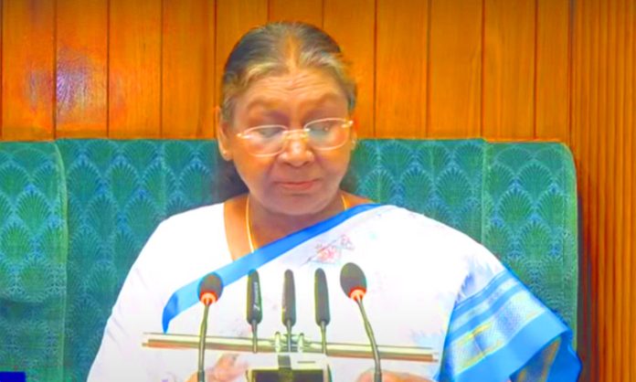 President Draupadi Murmu speech in Parliament