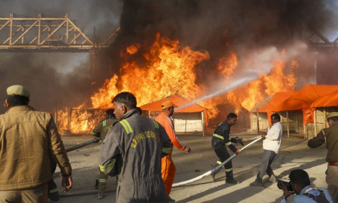 Fire accident in kumbhmela