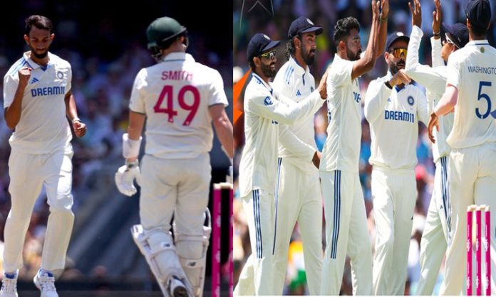 Australia loss five wickets in Ind vs Aus