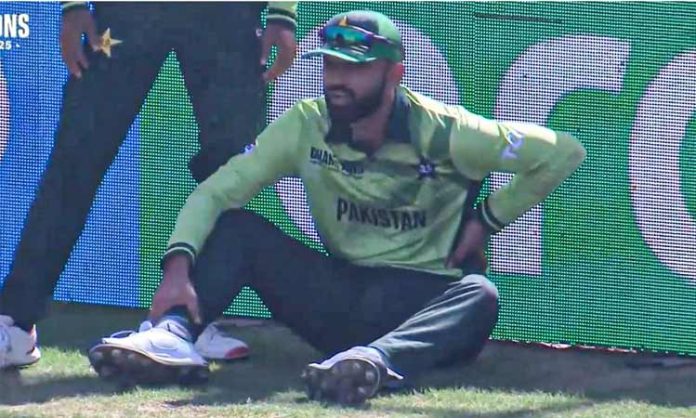 fakhar zaman injured in champions trophy first match