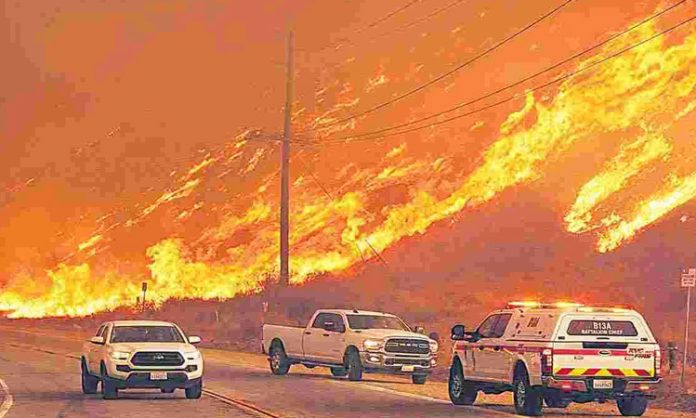 Los Angeles fire accident